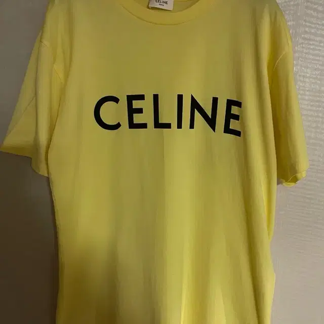 Celine 셀린 여성 로고티 노란색 새상품