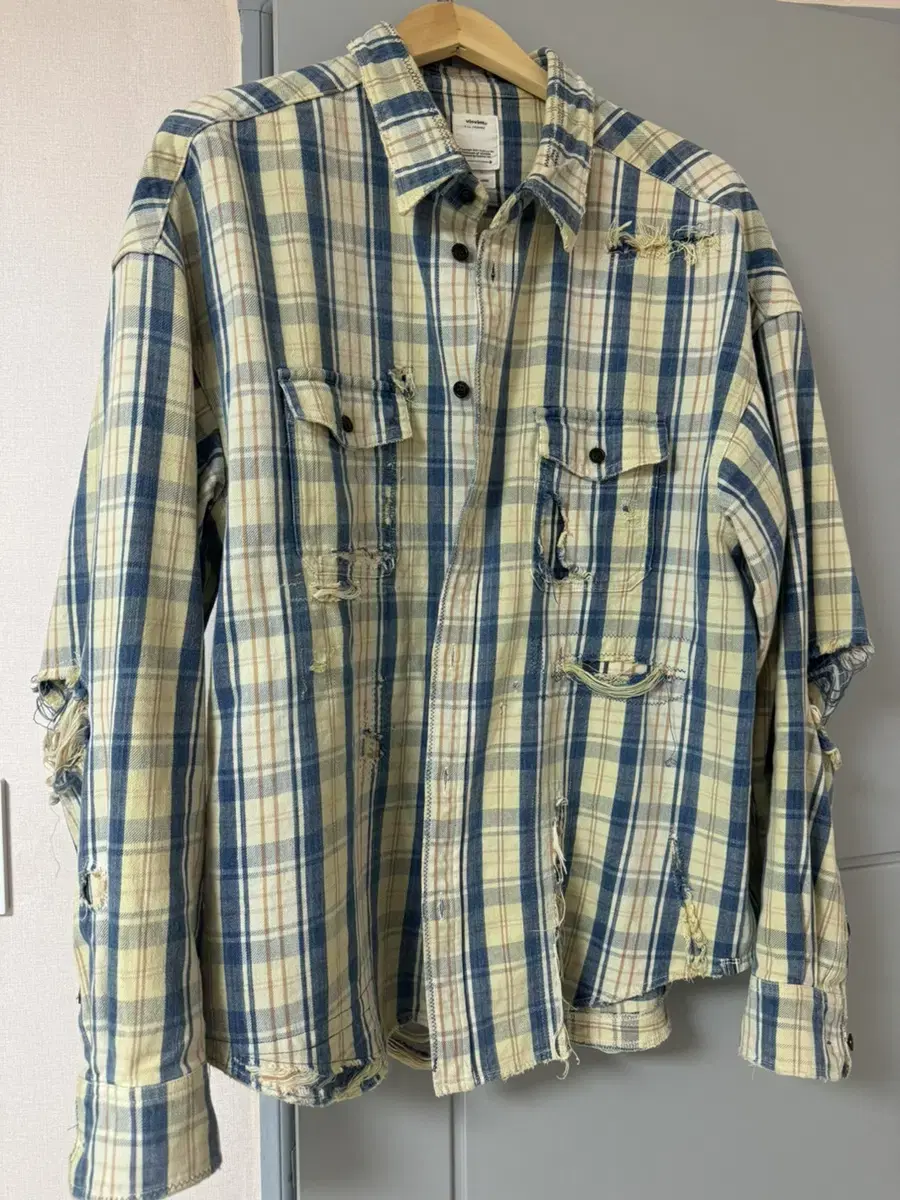 비즈빔 22ss visvim pioneer check ls crash 4