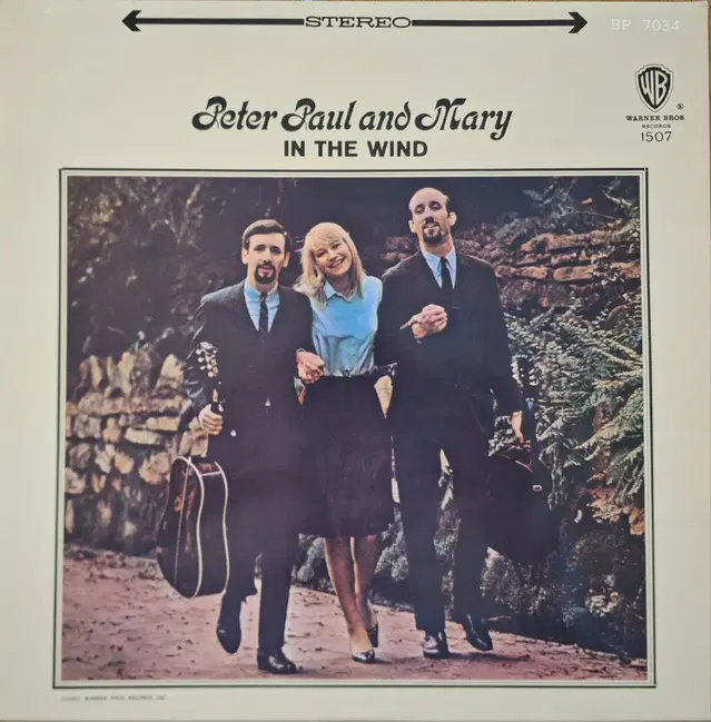 수입반/Peter Paul and Mary - in the wind LP