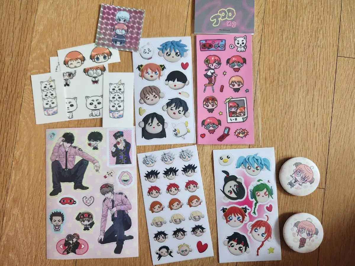 Gintama Fubi Enemy Clay sticker Sayanim Jin Sunjo sticker etc Tongpan