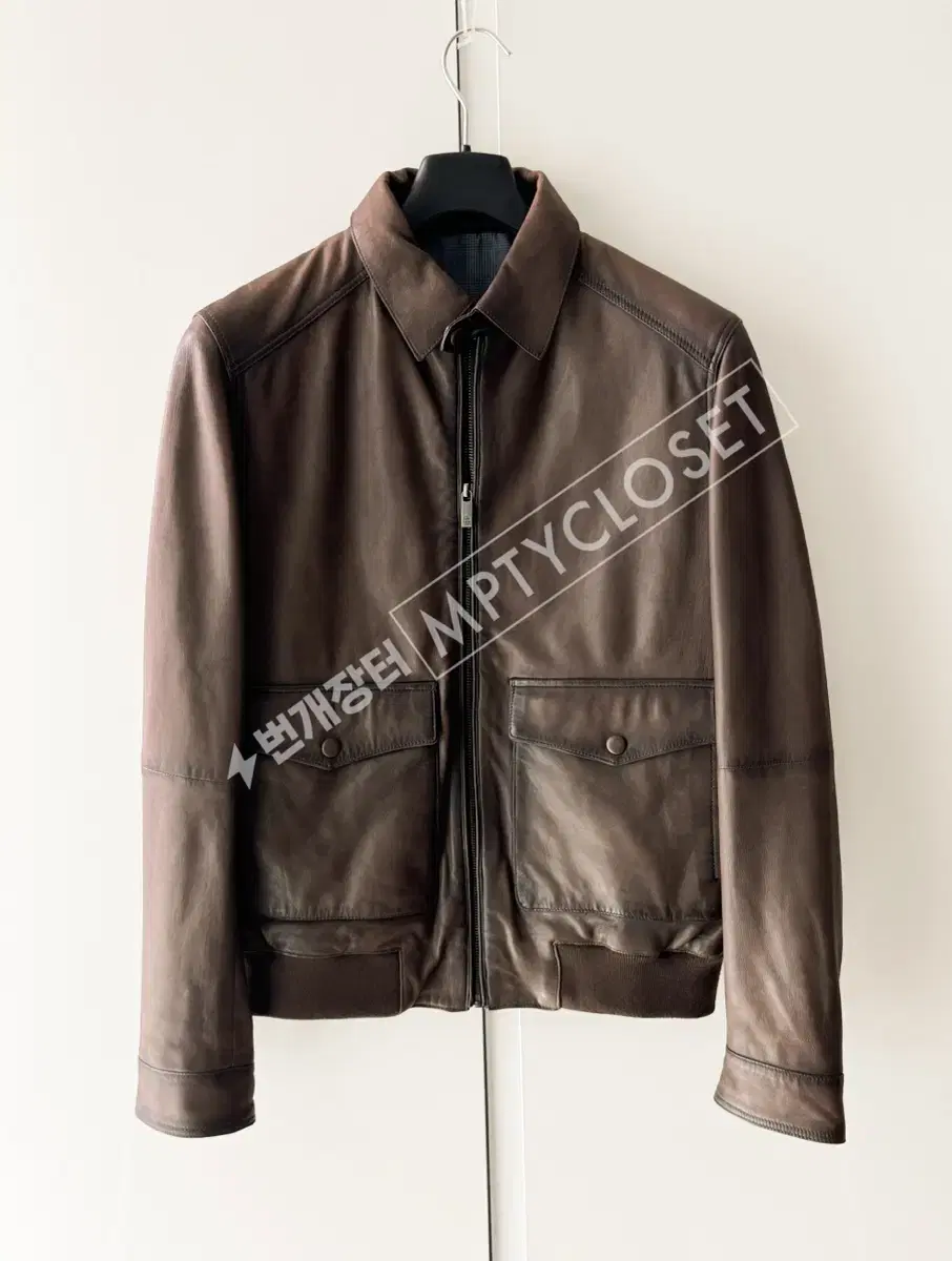 마시모 두띠 Massimo Dutti 파티나 레더 자켓