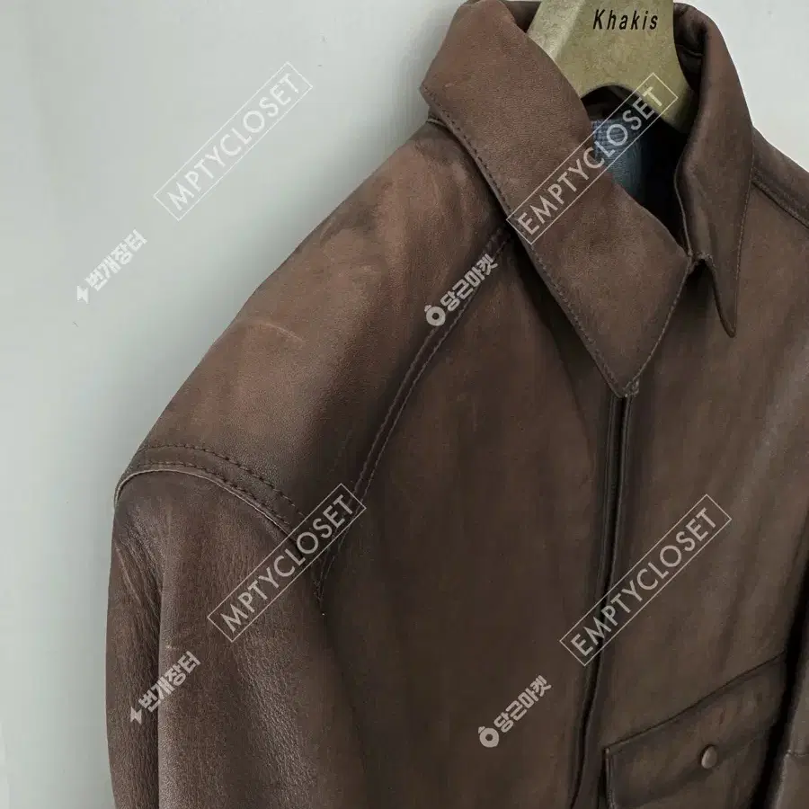 마시모 두띠 Massimo Dutti 파티나 레더 자켓