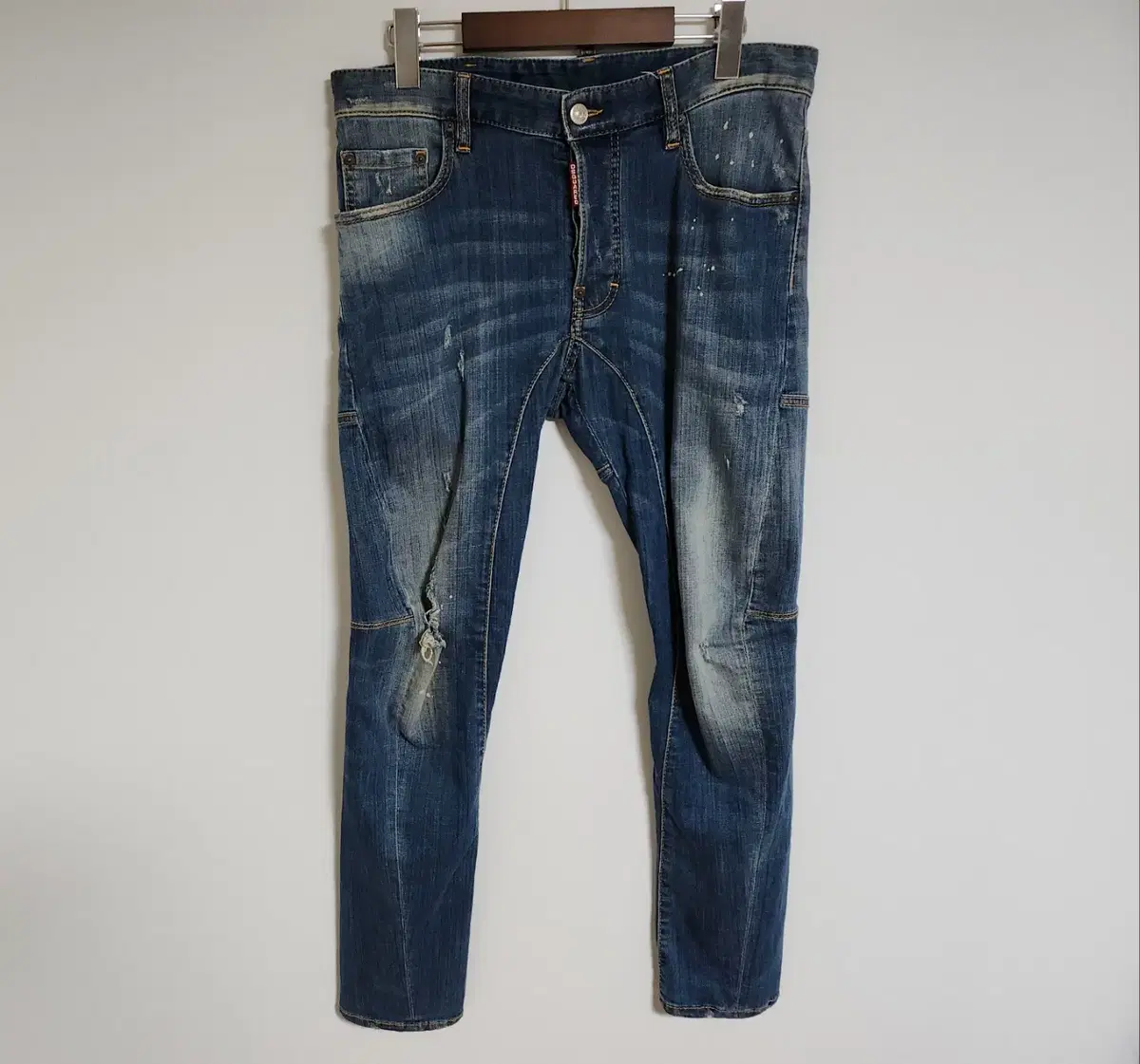 [46] Dsquared2 Yel Patch Slim Biker Fit Jeans S74LA0596