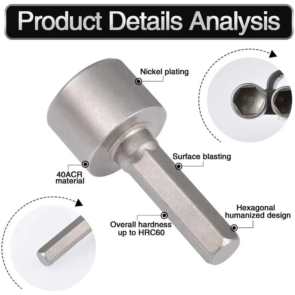 [동영상] 육각렌치 소켓  6각 헥사곤 드라이버 볼트 고내구성 자석형