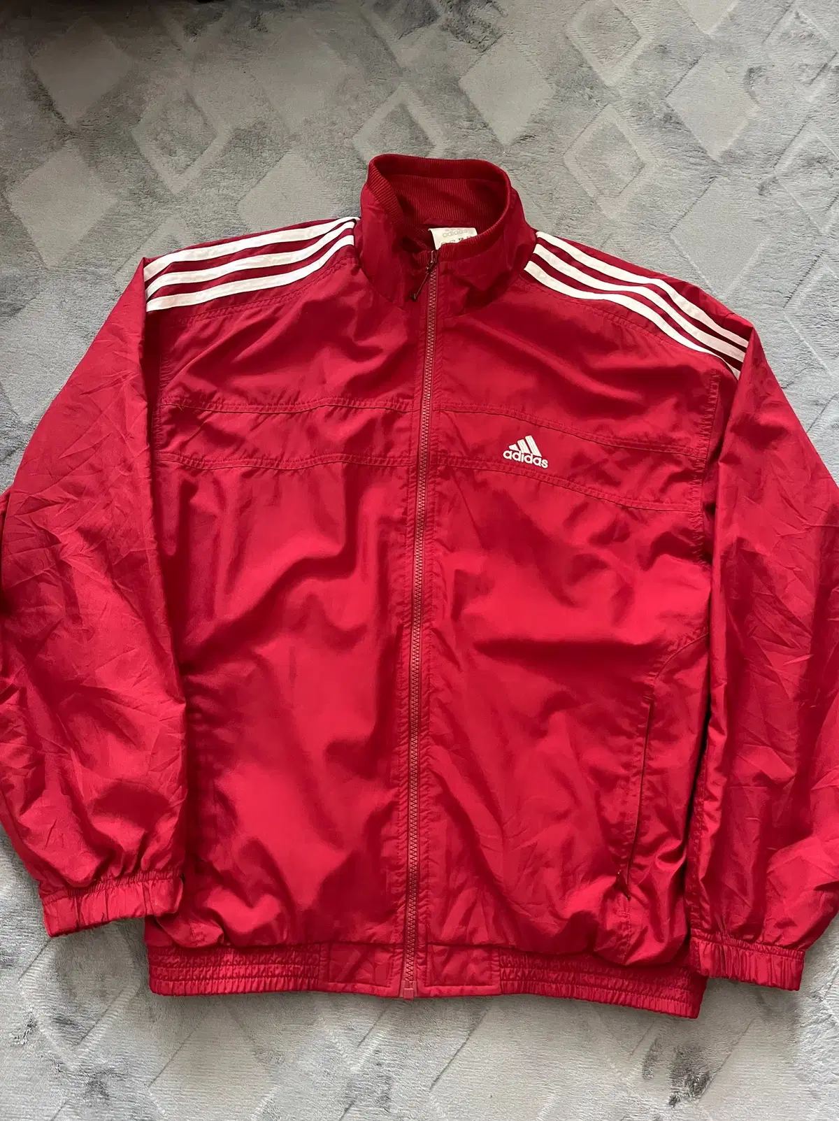 Adidas Old School Windbreaker Red/3s Three Stripes