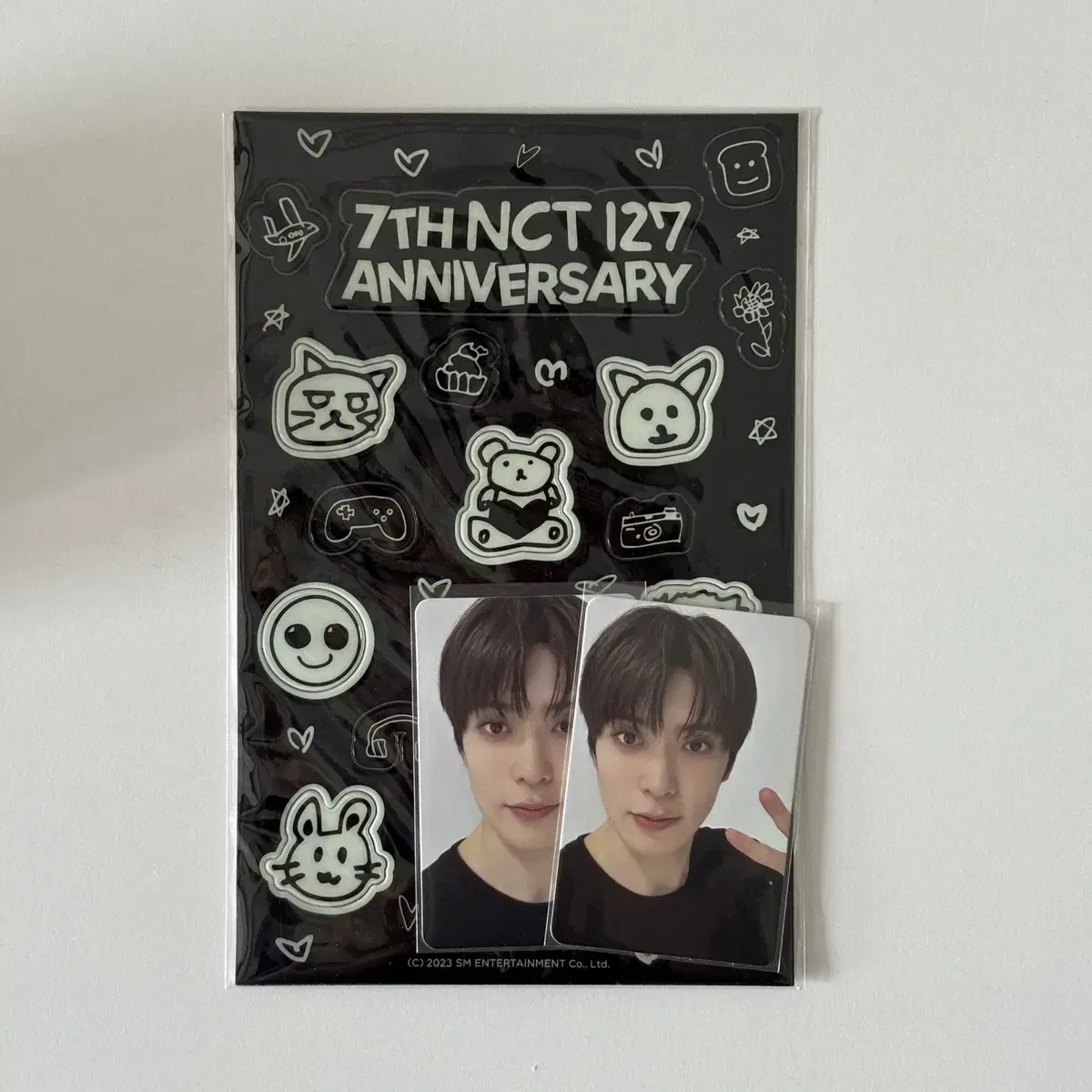 NCT 127 엔시티일이칠 7주년 야광스티커&포토카드 SET 재현