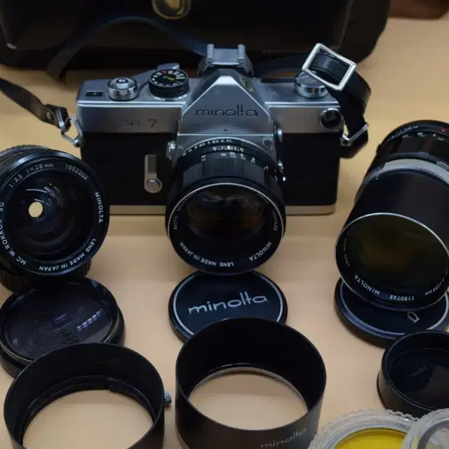 [입문용 필름카메라] MINOLTA SILVER  SR7 SET