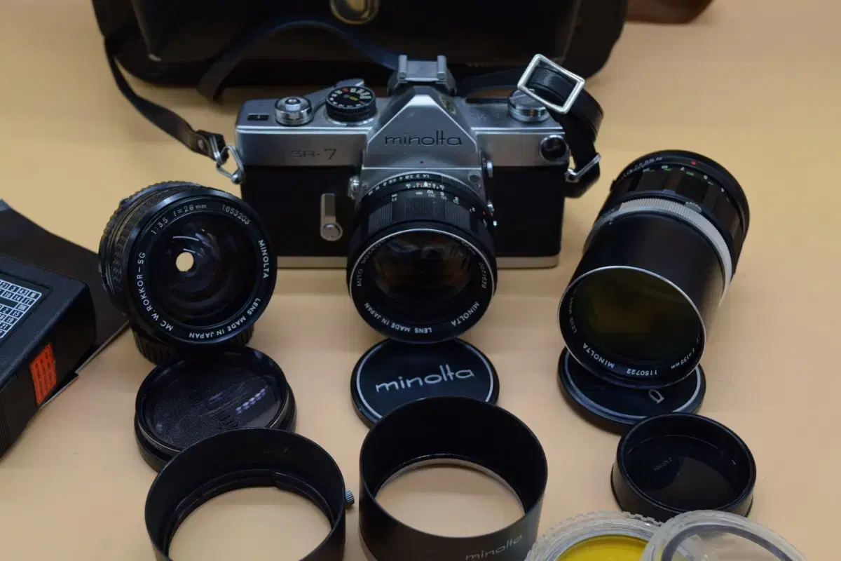 [입문용 필름카메라] MINOLTA SILVER  SR7 SET