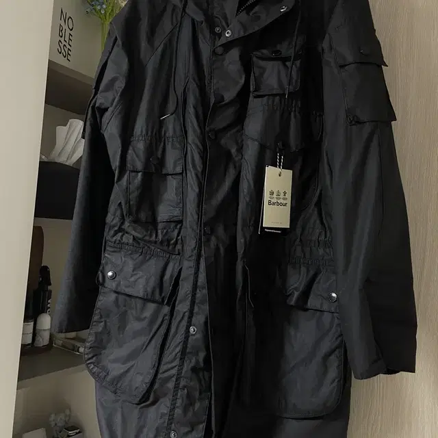 [S]바버x엔지니어드가먼츠 Zip parka 블랙 / 바버 엔가 집파카