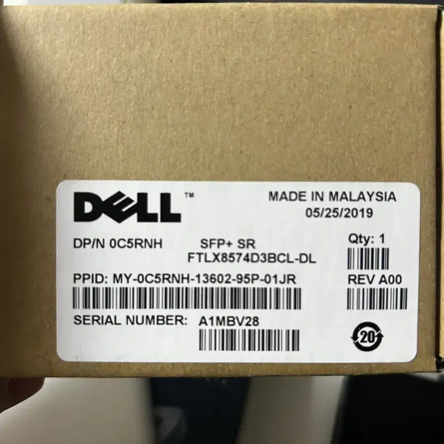 Dell 10G SFP+ GBIC 4개