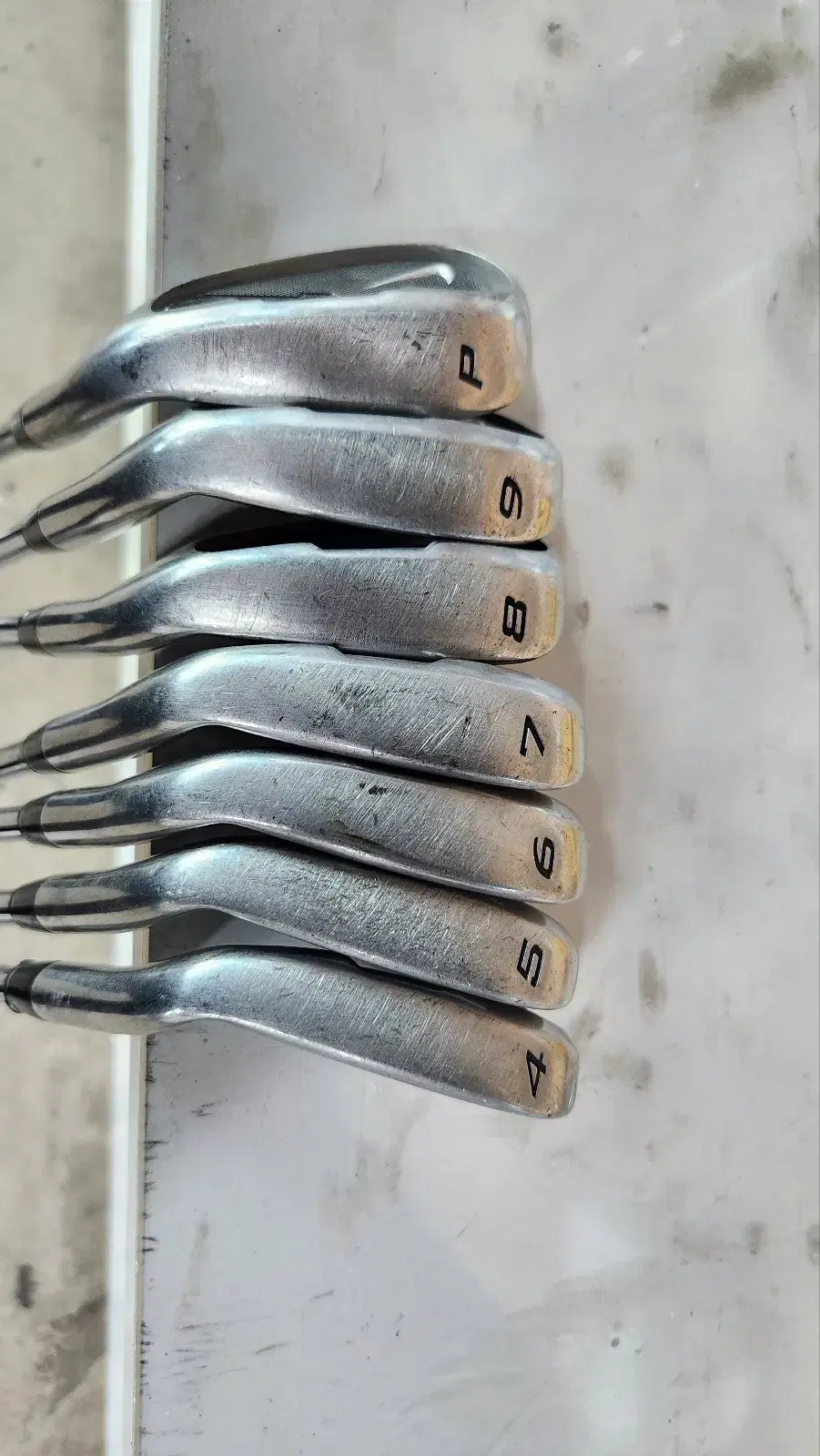 Nike Ignite 4~P TrueTemper Uniflex irons for sale.