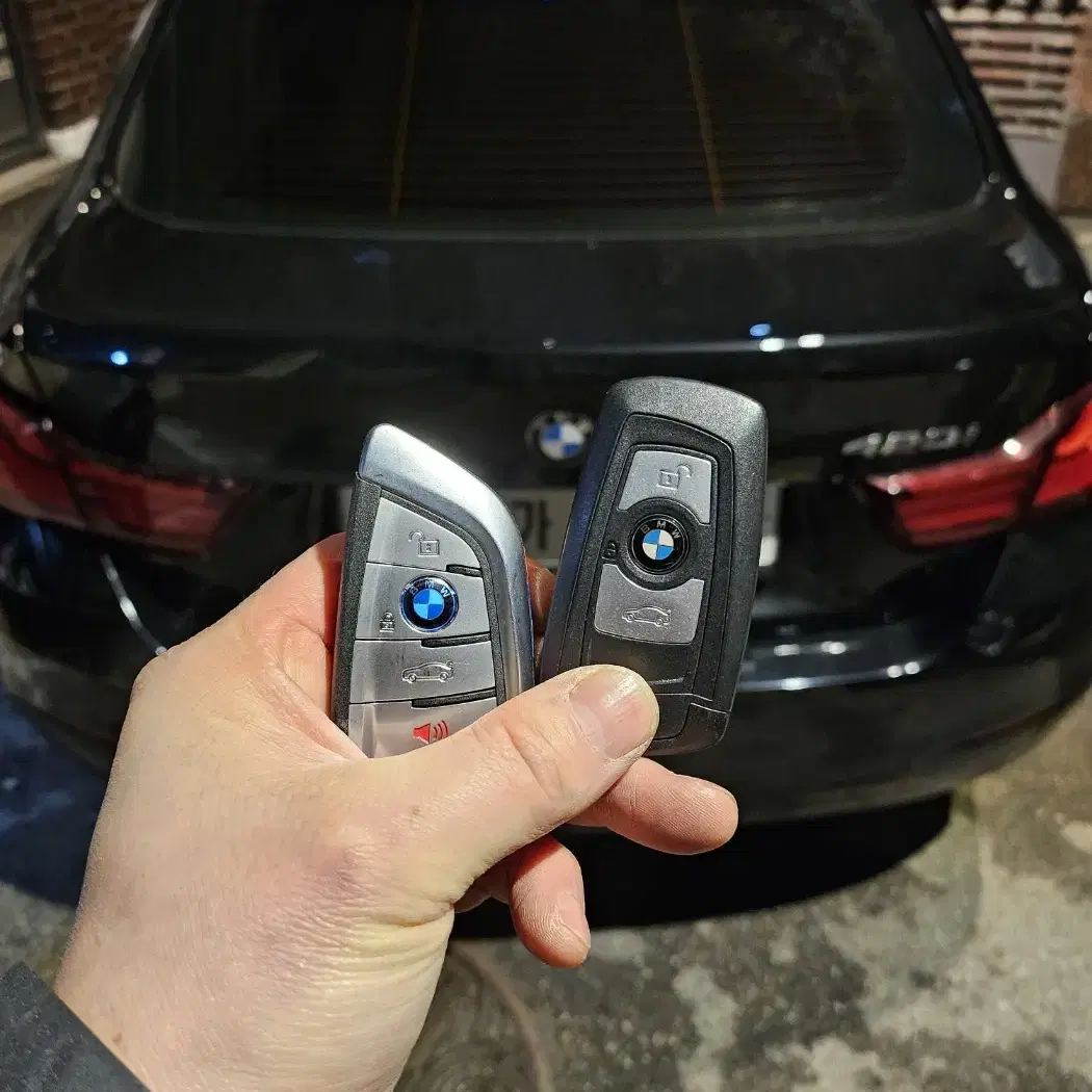 BMW F바디 낡오 오래된 구형 스마트키를 신형 칼키 칼날 스마트키 개조