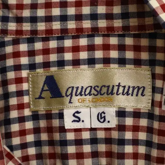 AQUASCUTUM 아쿠아 스큐텀 셔츠 M