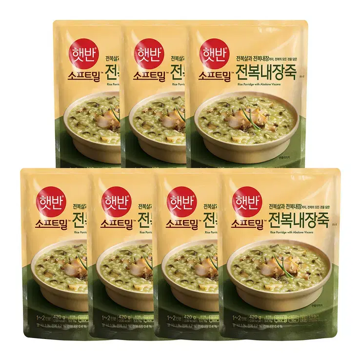 햇반 전복 내장죽 420g x 7개