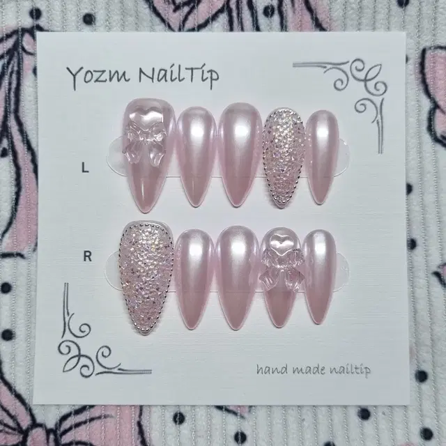 Yozm NailTip 핑크쉘픽시