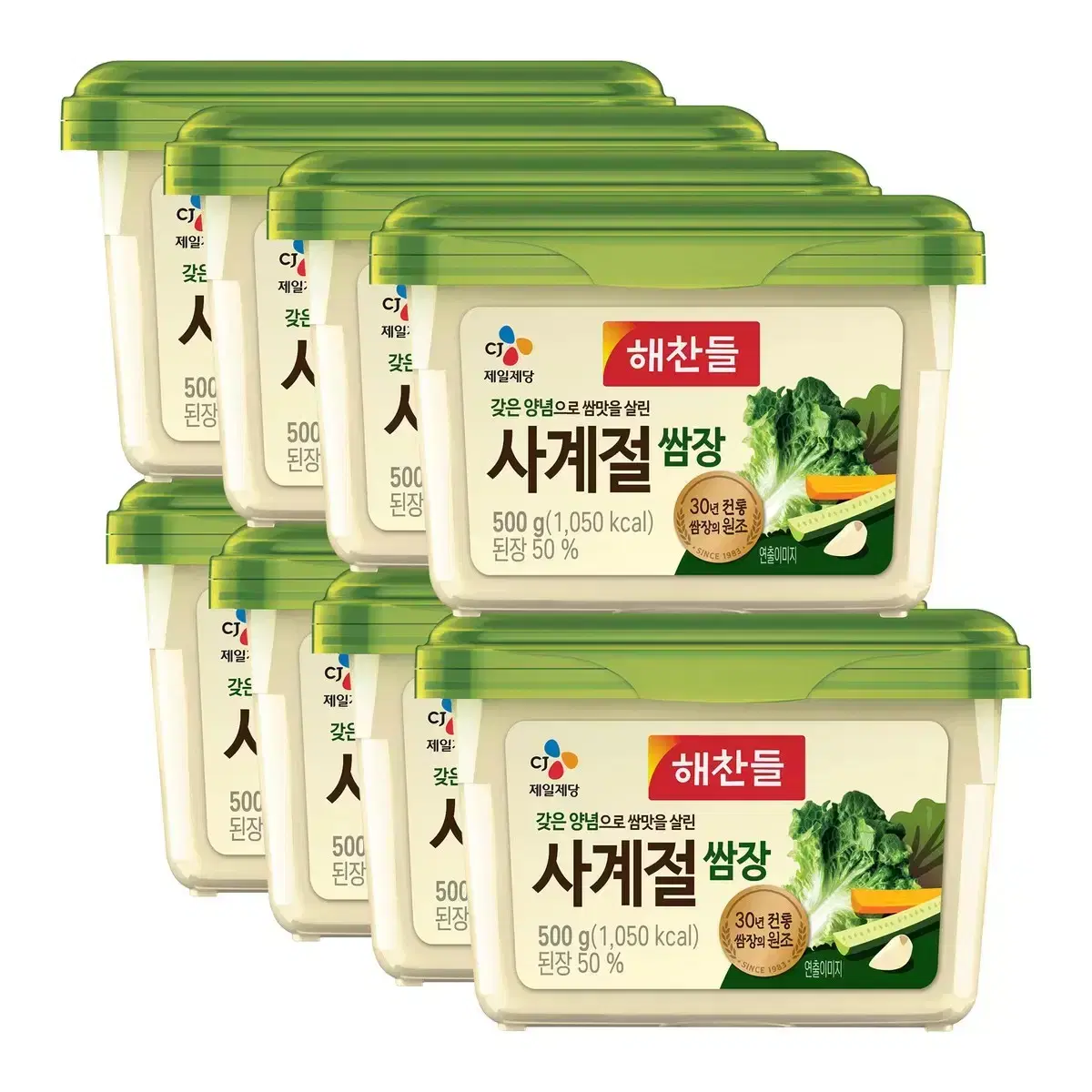 해찬들 사계절쌈장 500g x 8개