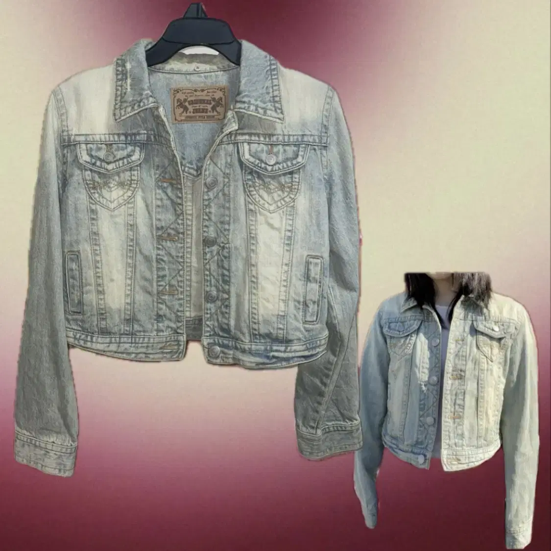 Washing denim jacket