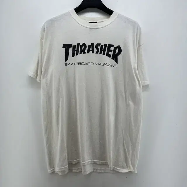 xl thrasher 반팔 트레셔 올드스쿨 빈티지 반팔 화이트 스타일