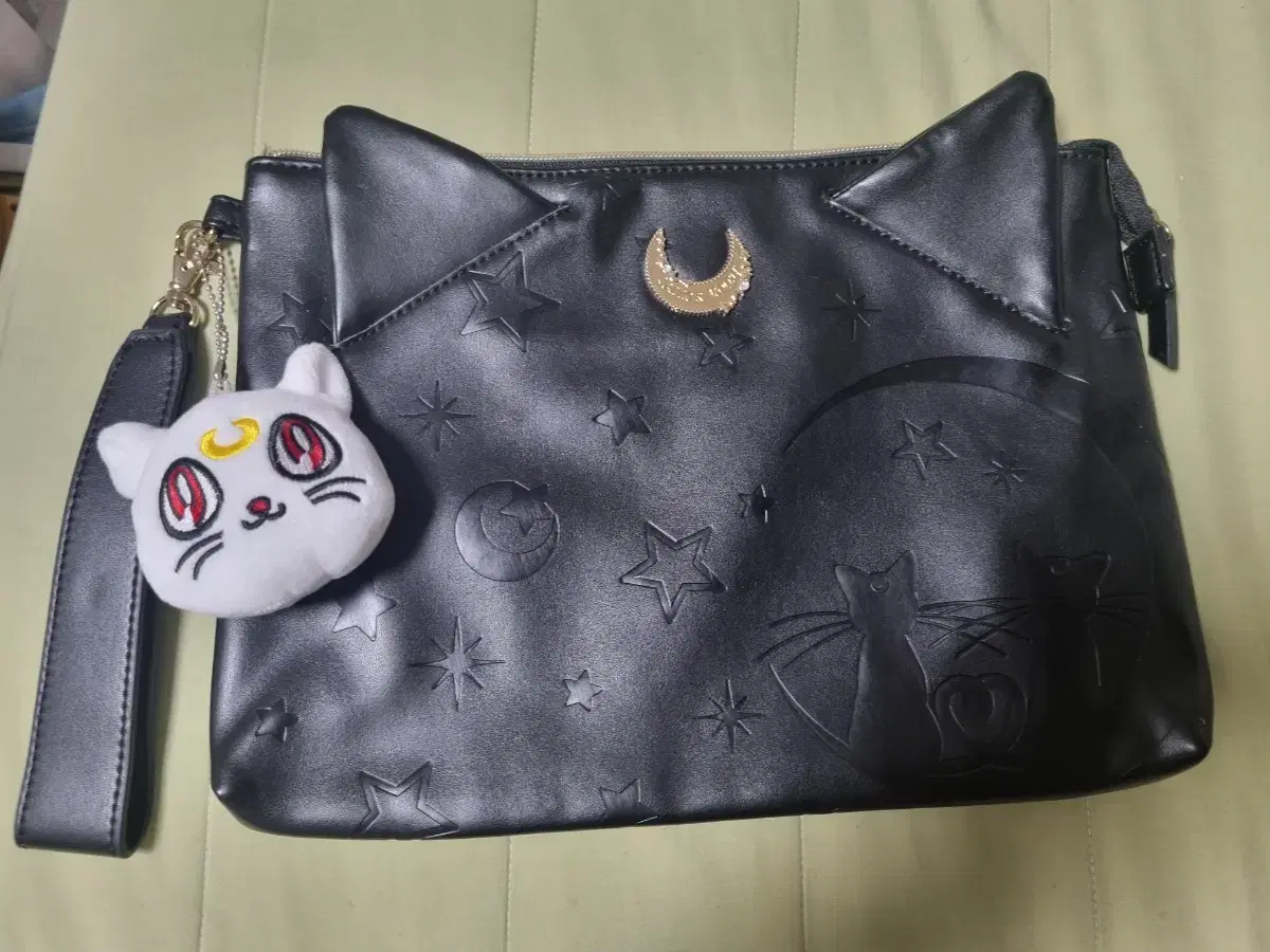 (Bonus) Rare Sailor Moon Cat Bag Handbag Clutch Bag Japanese Vintage Bag