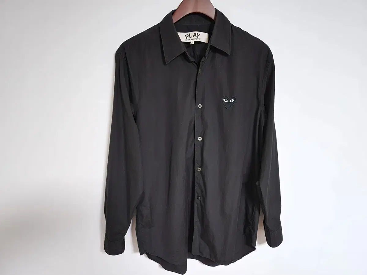 [M] Comme des Garçons Black Heart and Pen Men's Shirt AZ-B004