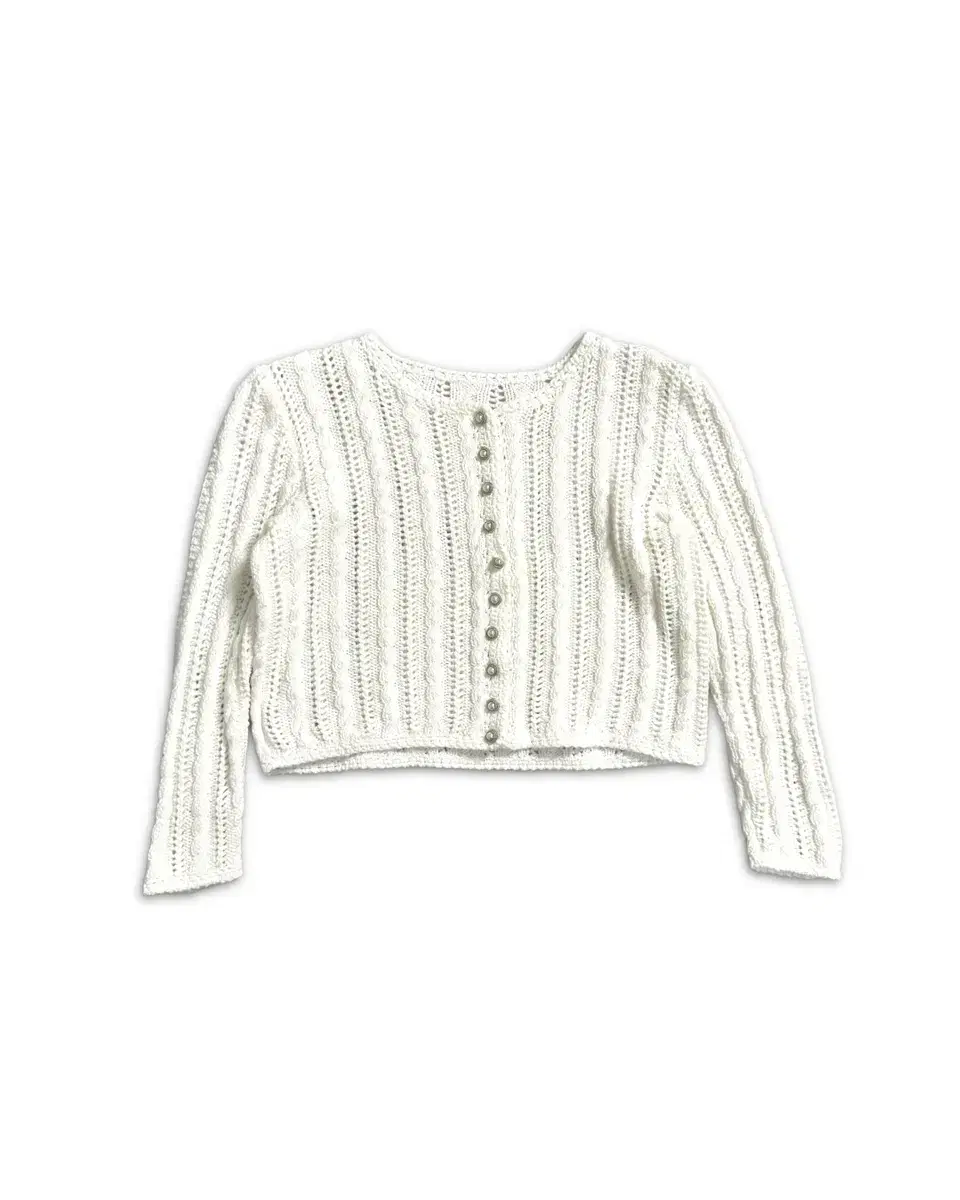 vintage handmade crop knit cardigan