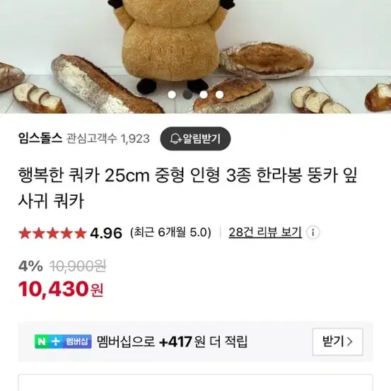 뚱카 쿼카인형