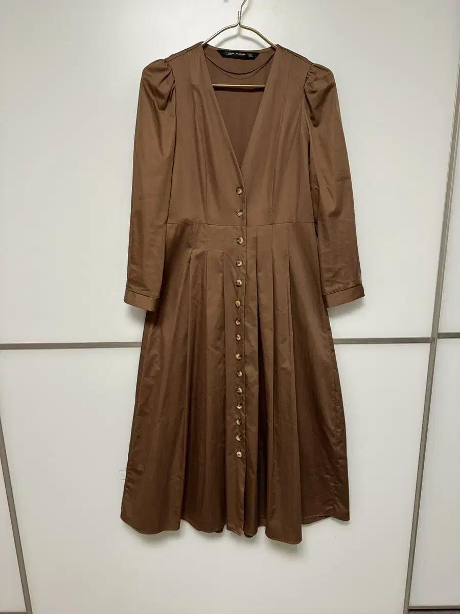 Zara Puff Sleeve Long ONEPIECE S