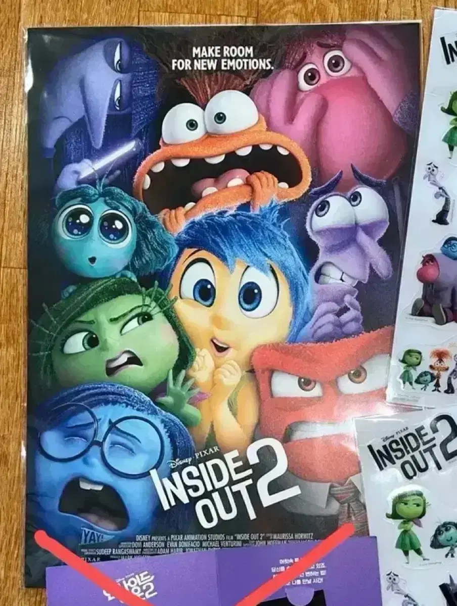 Inside Out2 pop up Merchandise, posters