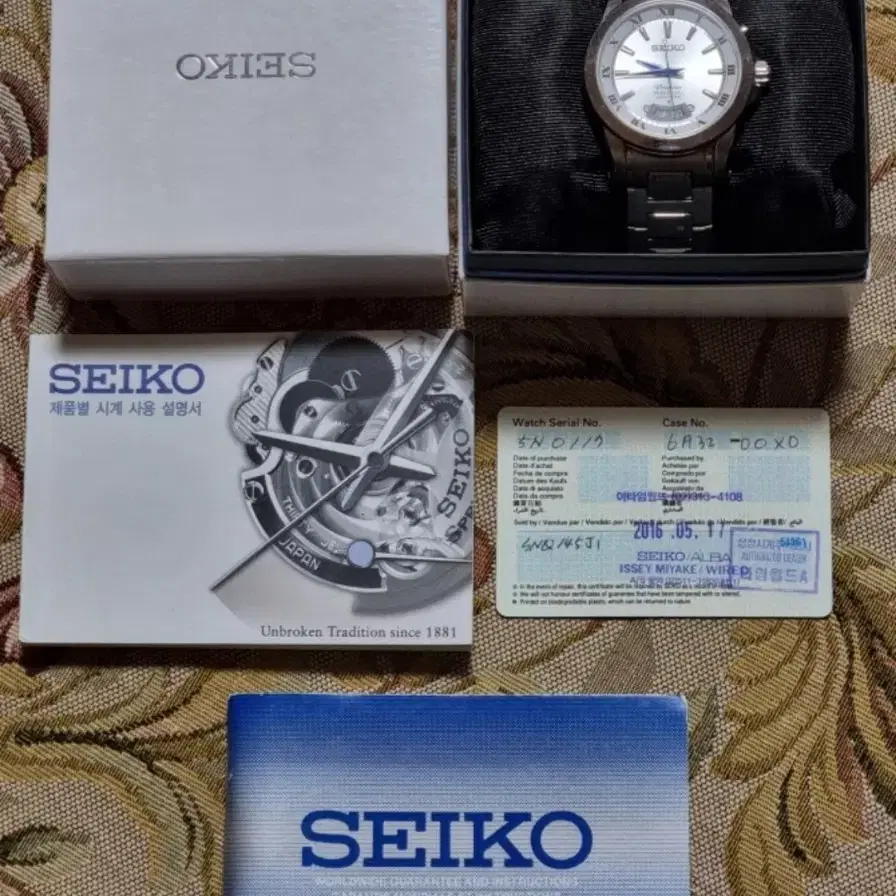 세이코 (SEIKO) 퍼페츄얼 캘린더 SNQ145J1 시계 (풀박스)