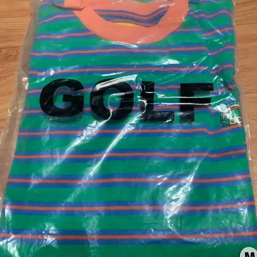 [M] golfwang 골프왕 레인보우 스트라이프 반팔티셔츠