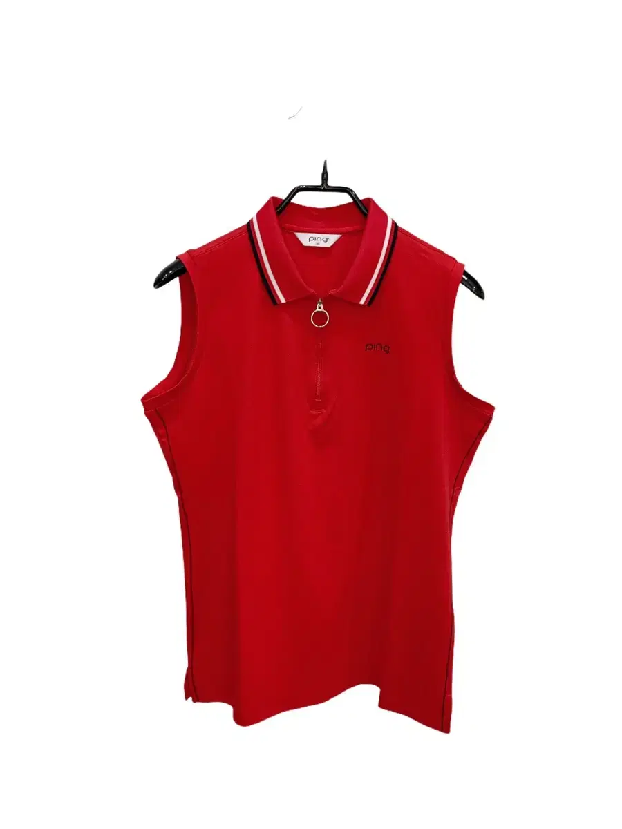 (66) PING Red Half Zip Up Kara Golf Sleeveless