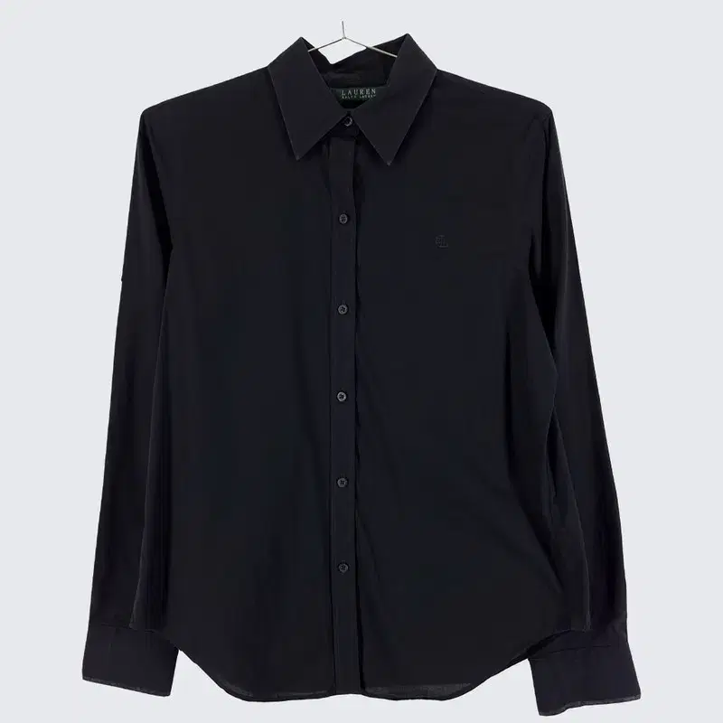 [POLO RALPH LAUREN] Cotton Solid Long-Sleeve Black Shirt (Women's 66) 19986