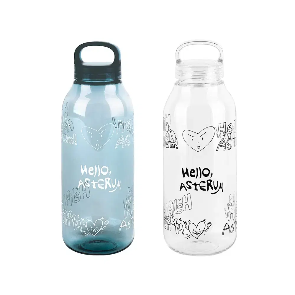 Plave water bottle wts (bloo clearo)