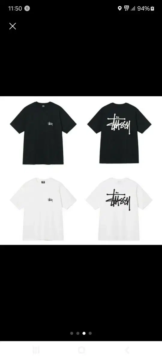 [ New ] Stussy Basic Logo Vahn Tee