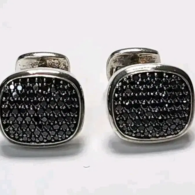 DAVID YURMAN 실버&블랙다이아몬드 cufflinks