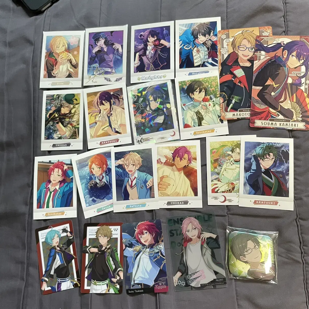 Angsta Pasha Metal Kard Can Badge and more bulk Ritz lay Hokuto Soma Eiichi