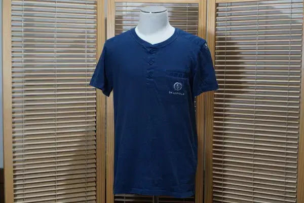 M765 Beanpole Men's 100 Size Navy Round Short Sleeve T-Shirt