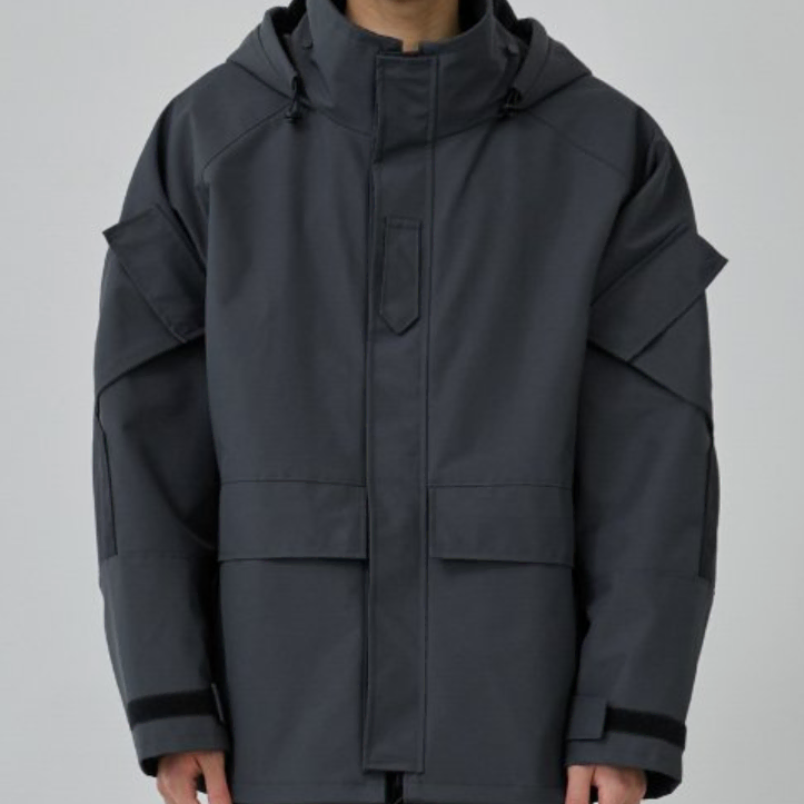 인스펙터 602 OVERSIZED SHELL PARKA 차콜 [100]