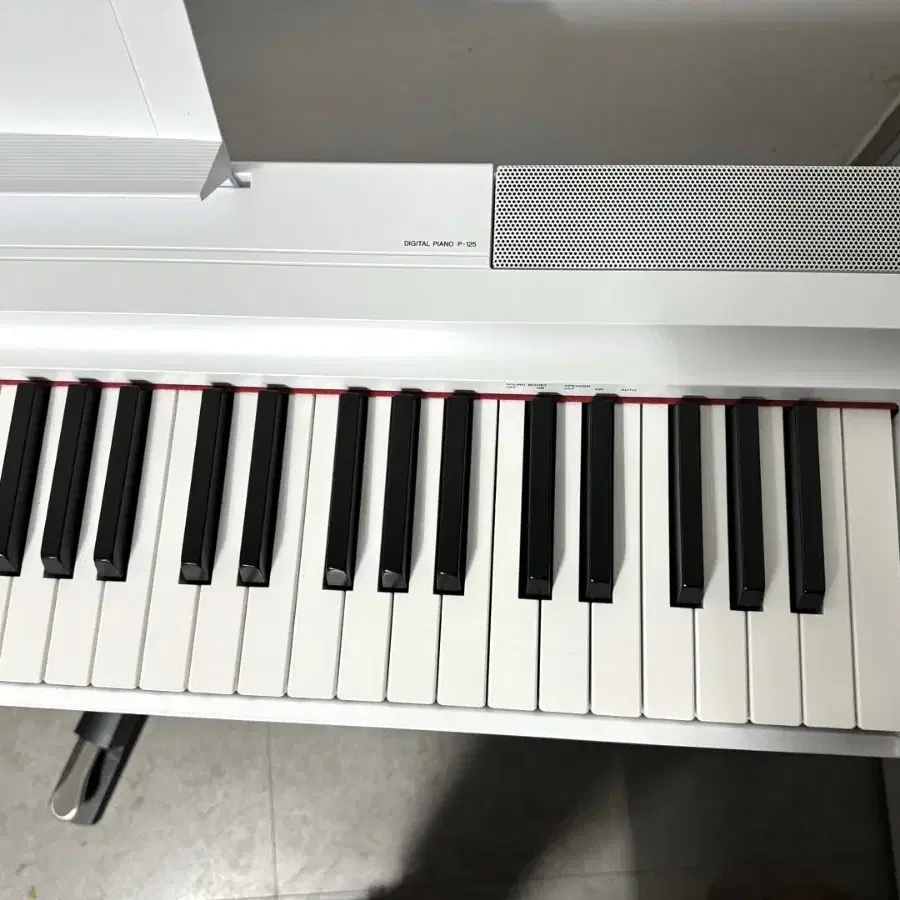 야마하 P-125 화이트 전자피아노 YAMAHA P125 정품목재스탠드