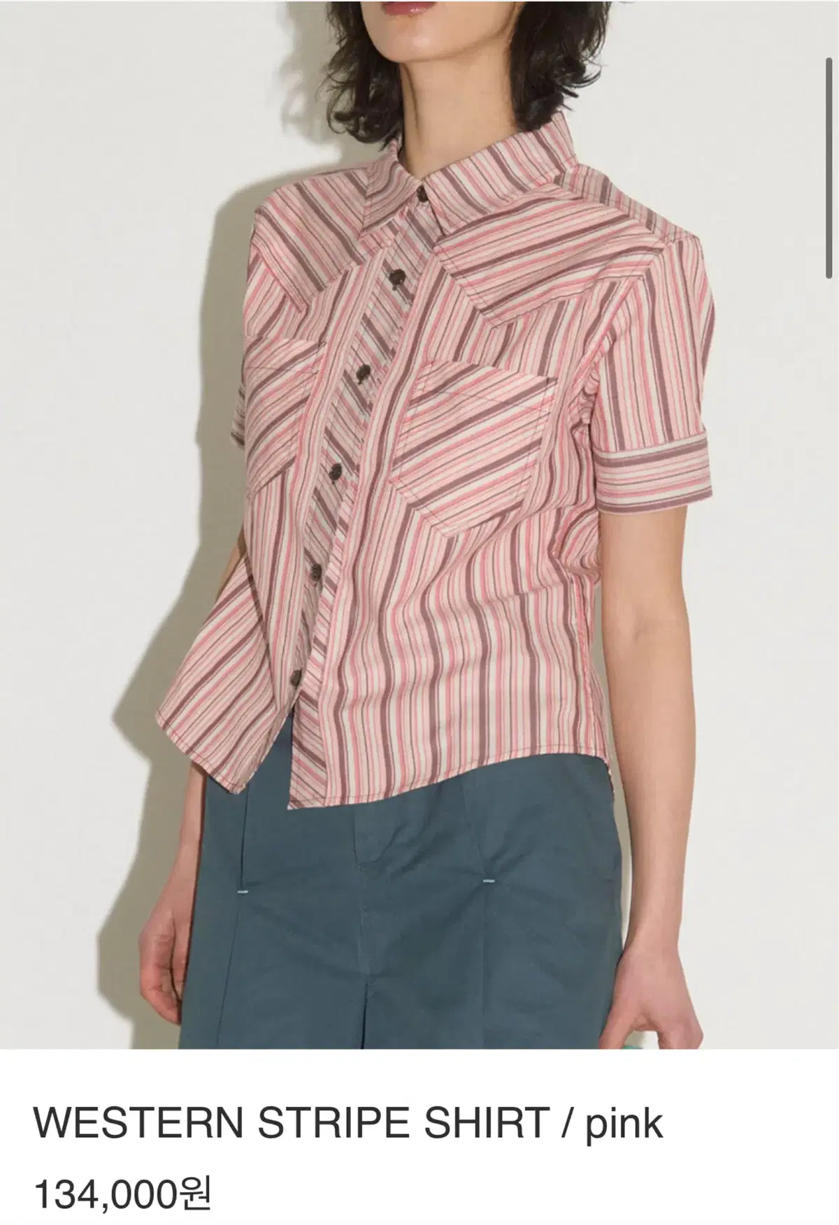 (택 O) 헤레틱 웨스턴 셔츠 WESTERN STRIPE SHIRT