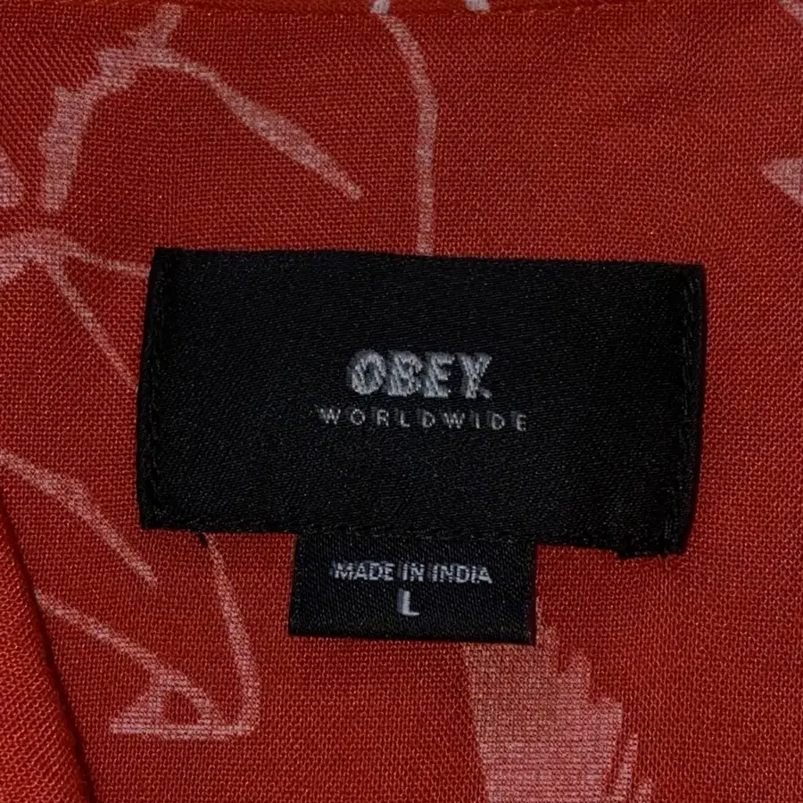 Obey fullprint button up shirt