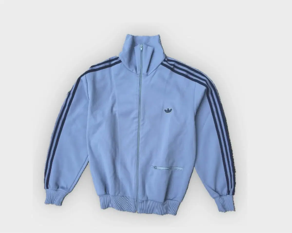 Adidas West German-made sky blue tracktop one-of-a-kind for sale.