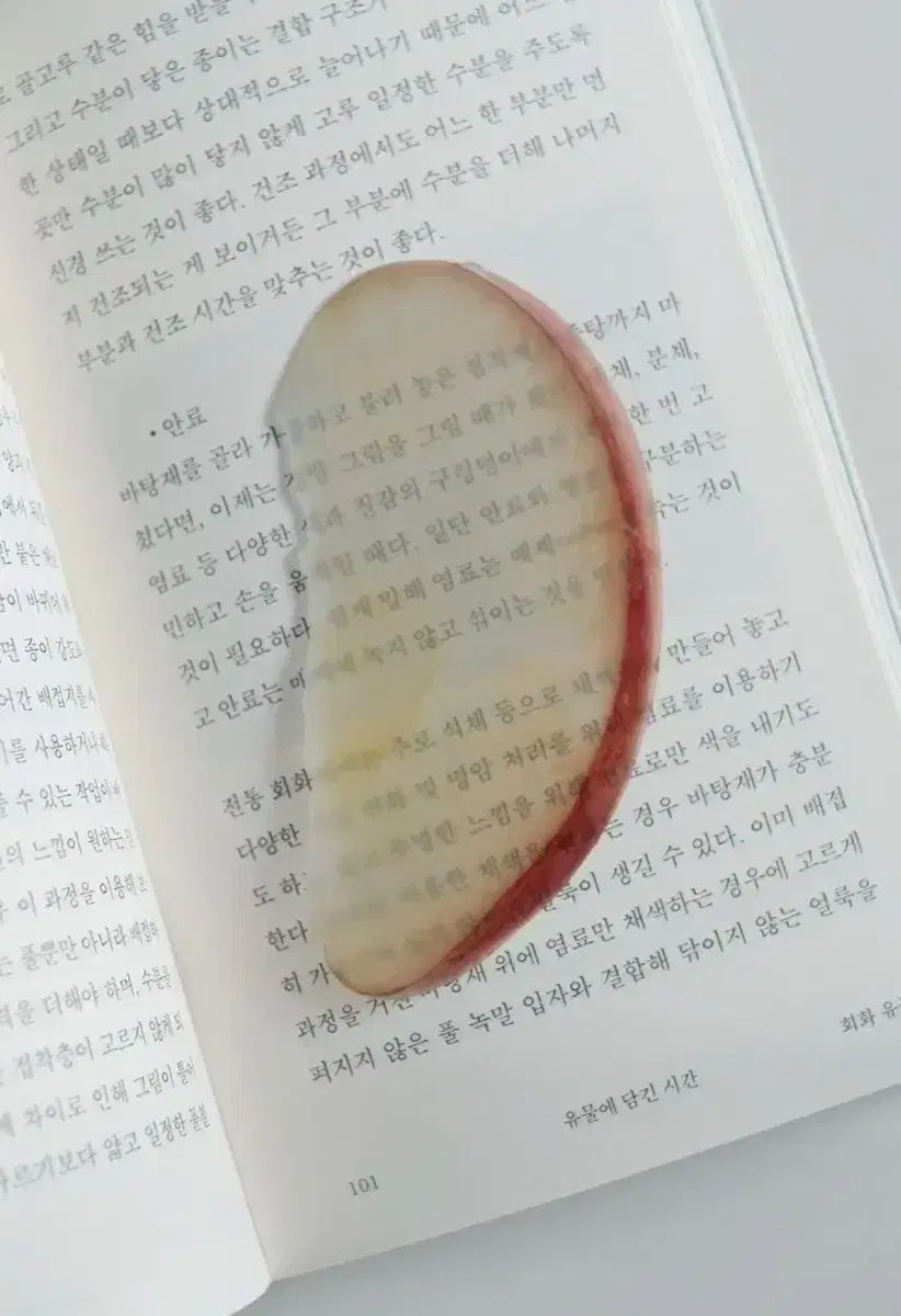 옥토작가님 사과 책갈피 팔아요