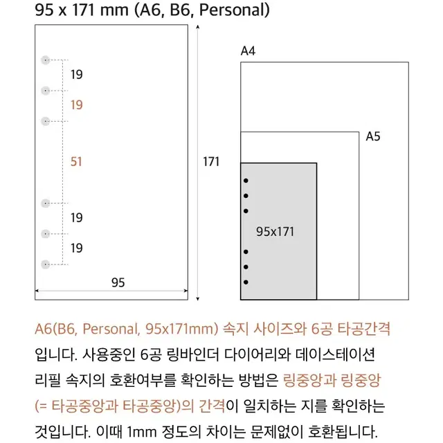 A6 속지 내지 유댕닷컴 데이스테이션 포카 모눈 도트 격자 땡땡이 그리드