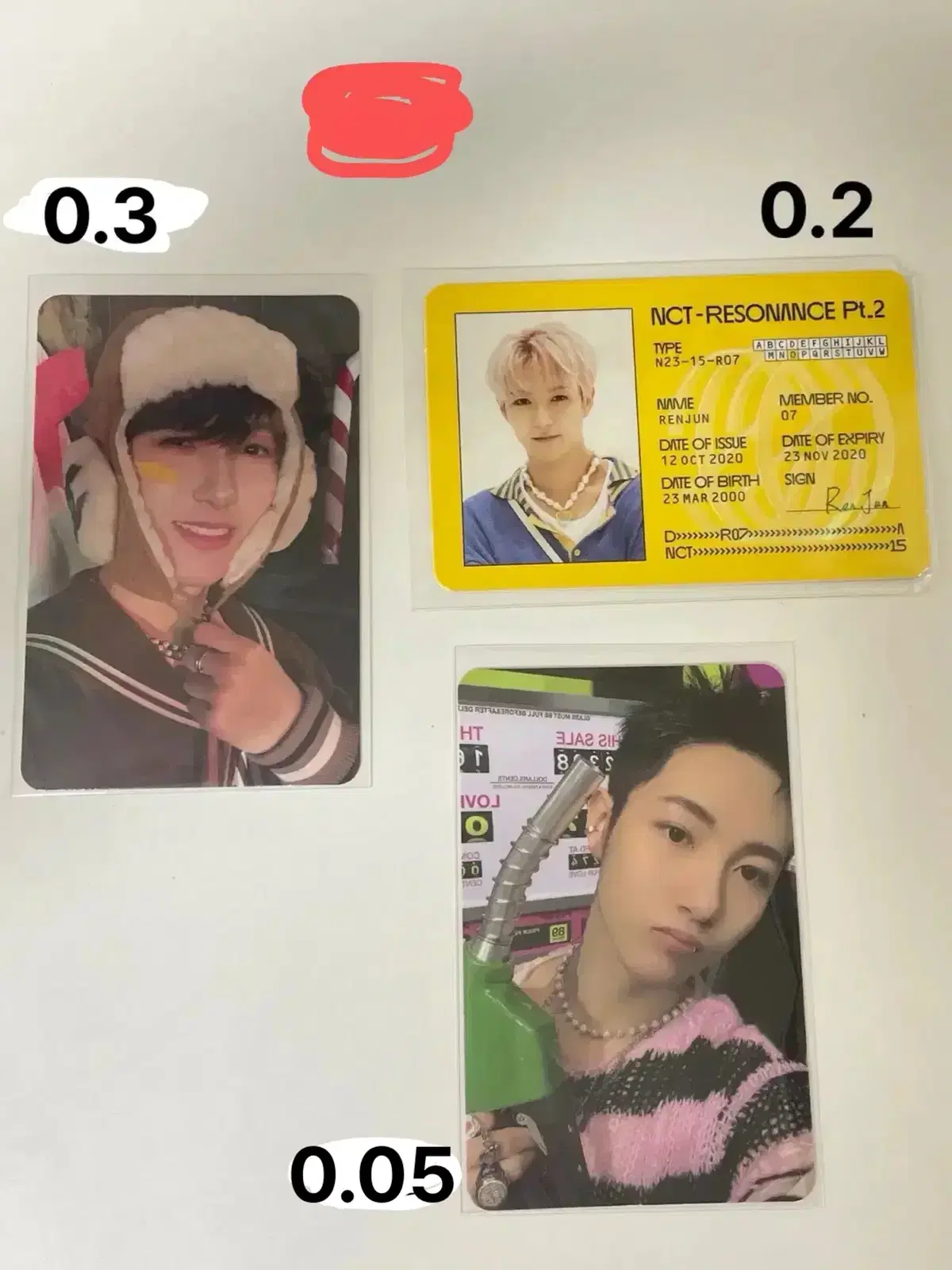 Resonance IDKard Renjun, Candy Renjun, Glitchmode renjun WTS