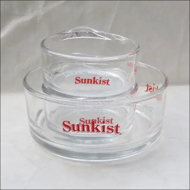 빈티지 Sunkist 썬키스트 대/소 손잡이 파카 보울 3개