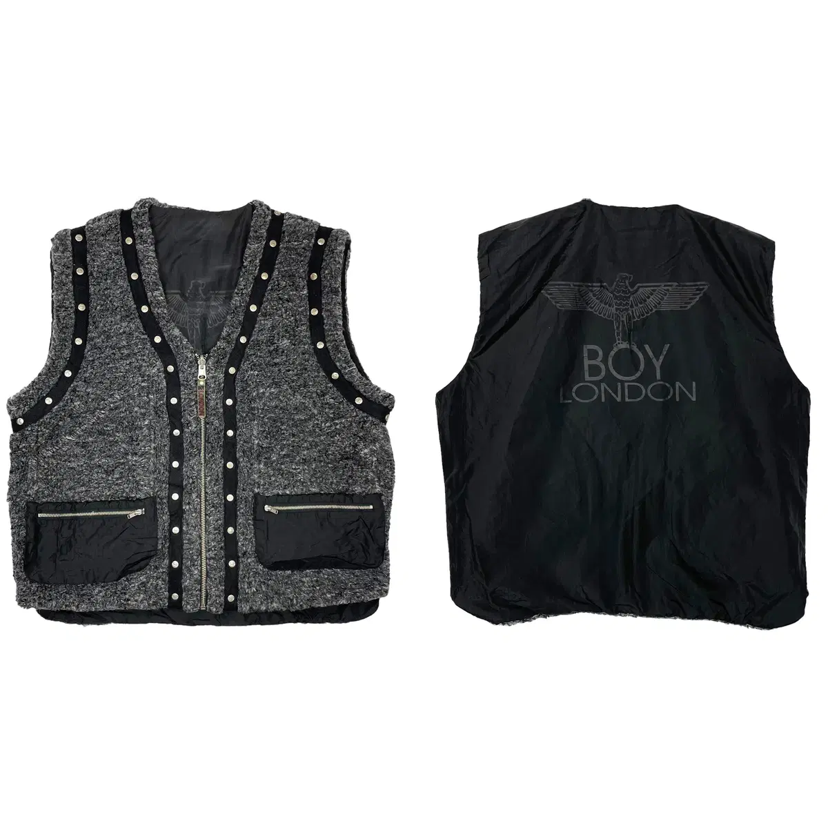 80s-90s Boy London Reversible Reversible Vest Jo