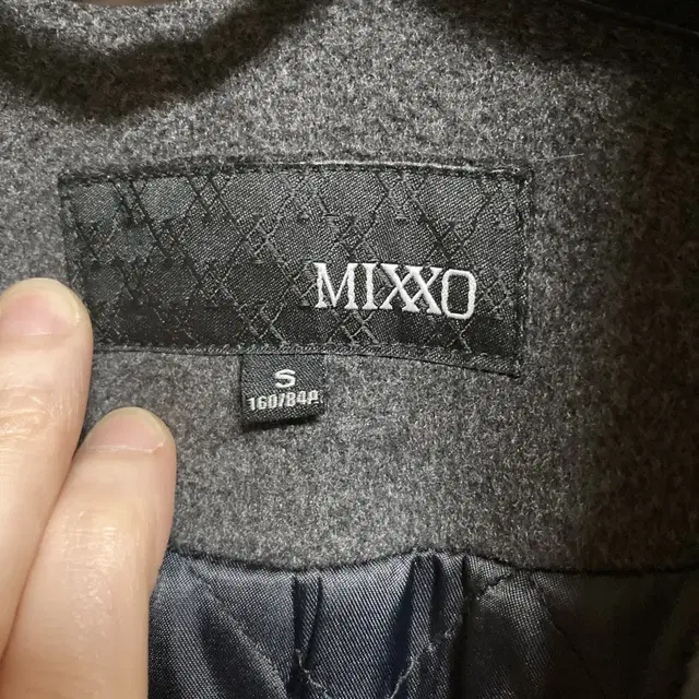 미쏘 mixxo 코트 그레이 55 학생복 교복 외투 자켓