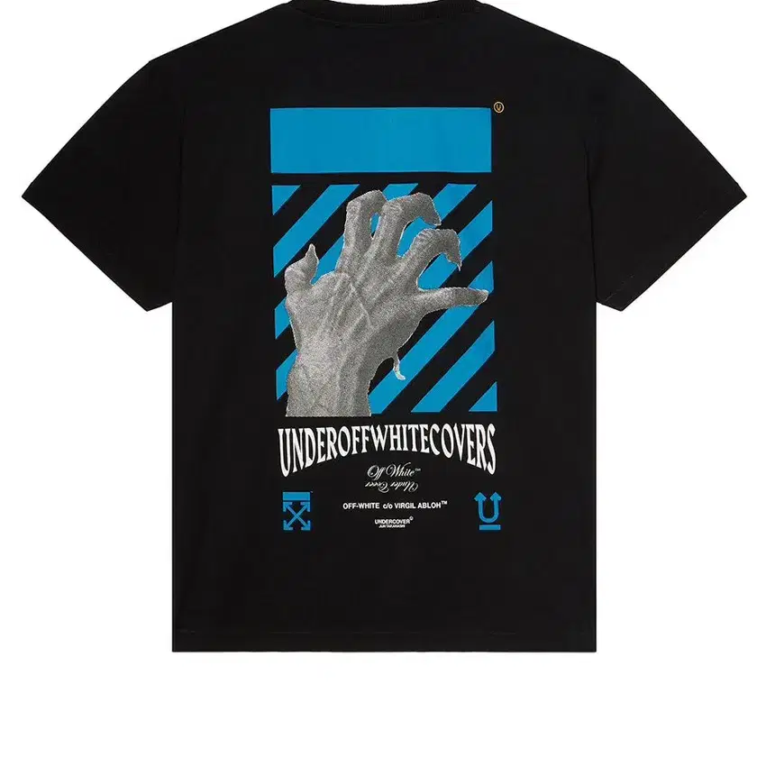 오프화이트 x 언더커버 'Hand' Dart T-Shirt Black