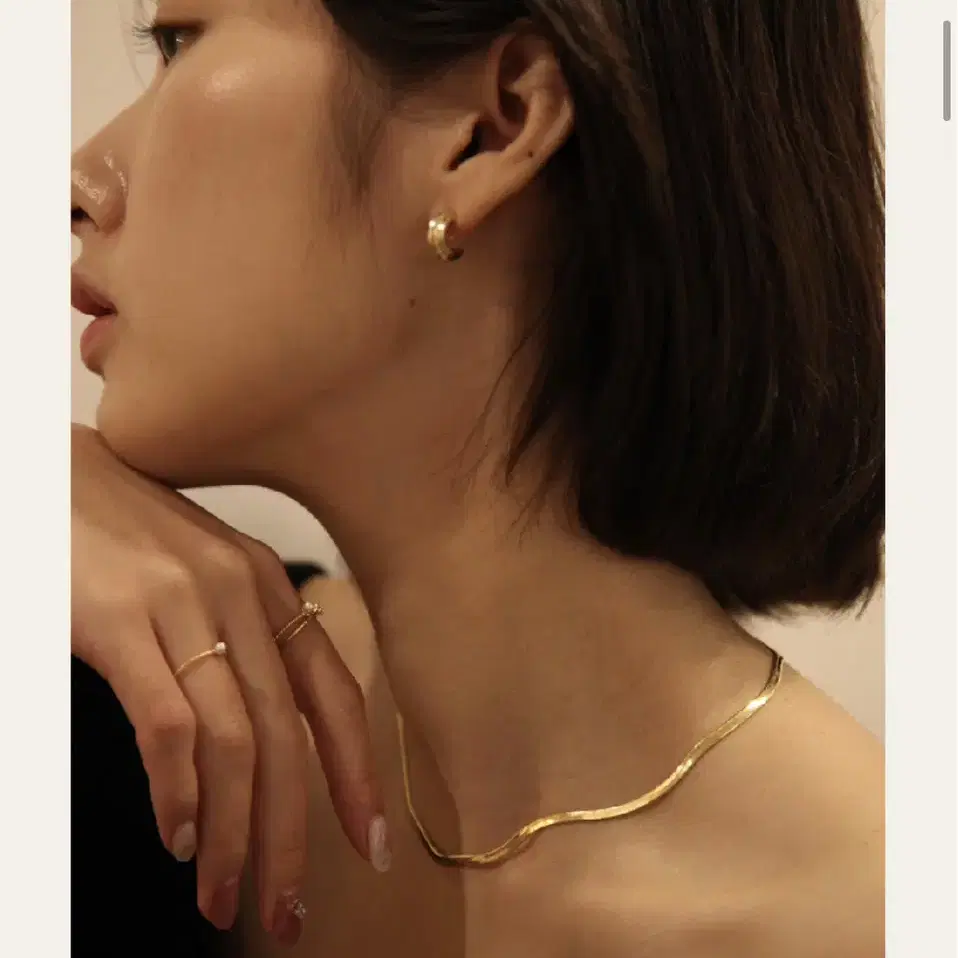 티오유 Gold snake necklace 스네이크 골드 목걸이